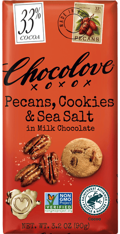 Chocolove Pecans, Cookies, and Sea Salt