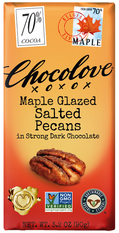 Chocolove Maple Glazed Salted Pecans