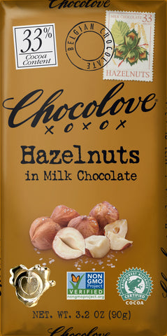 Chocolove Milk Chocolate w/Hazelnuts